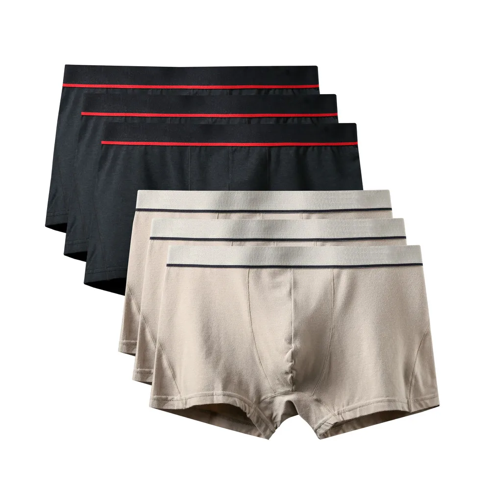 6Pcs A0582 Mix A25 6 шт./лот, новинка, высокое качество, Mr трусы, модные, сексуальные, брендовые, U выпуклые трусы, мужские, размера плюс, боксеры, шорты, большой размер, нижнее белье - Цвет: 6Pcs A0582 Mix A25