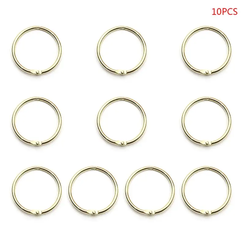 

10 шт. металлический навесной кольца с отрывными листами книги связующее для скрапбукинга "сделай сам" фотоальбом обручи