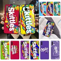skittles sweet sour fruit candies chocolate milka phone case for samsung galaxy a50 a30s a50s a71 70 a10 case samsung a51 case