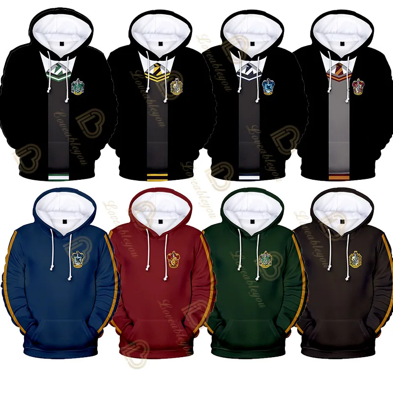

2T - 14T Children Hoodies Wizardry Uniform Outfits Hoodies Magic Clothes Cosplay Costumes