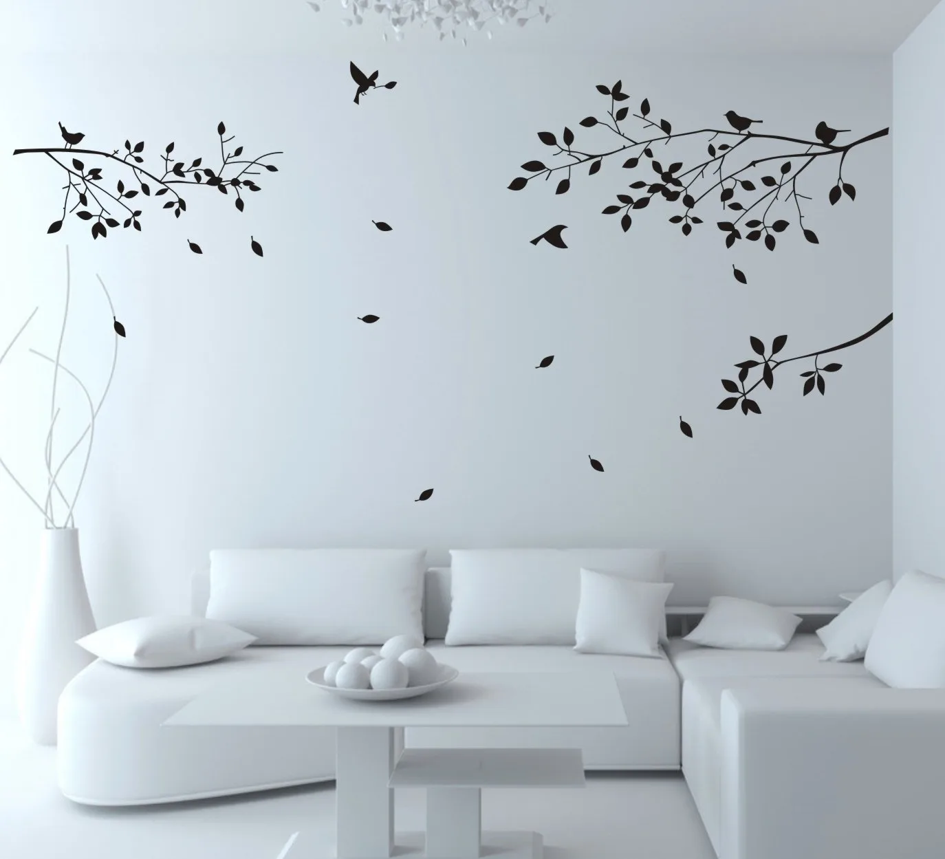 

Modern Tree Wall Stickers Self Adhesive Living Room Bedroom TV Wall Decals Art Aesthetic Home Decoration Wallpaper