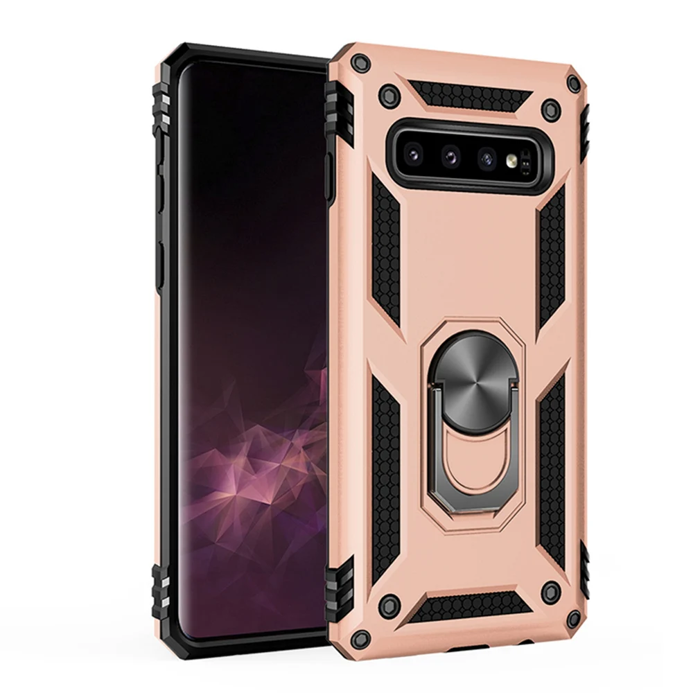 6 видов цветов подходит для Samsung S10 Plus бронированный чехол телефона защитная задняя крышка с кольцом