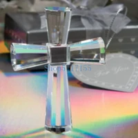 100pcs choice crystal cross figurines religion wedding favors first communion party giveaway for guest