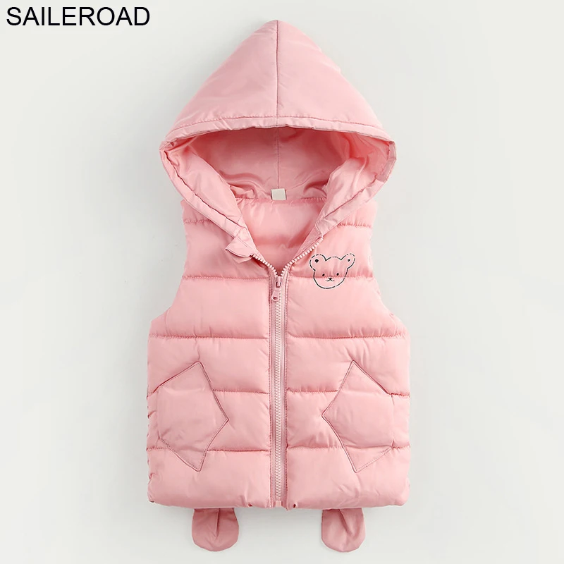 SAILEROAD Жилет для новорожденных 2 7 лет без рукавов Зимние детские осенние жакеты