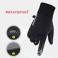 winter men gloves anti slip windproof waterproof snowboard gloves touch screen warm breathable male motorcycle riding gloves