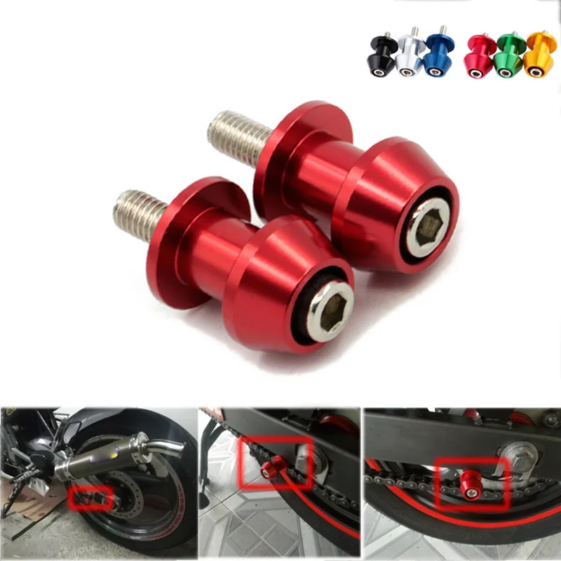 8mm Swingarm Spools Sliders Swing Screw Stands For Honda CBR 600 954 RR Suzuki GSXR 600 750 1000 K1 K2 K3 K4 K5 K6 K7 K8 K9 K10