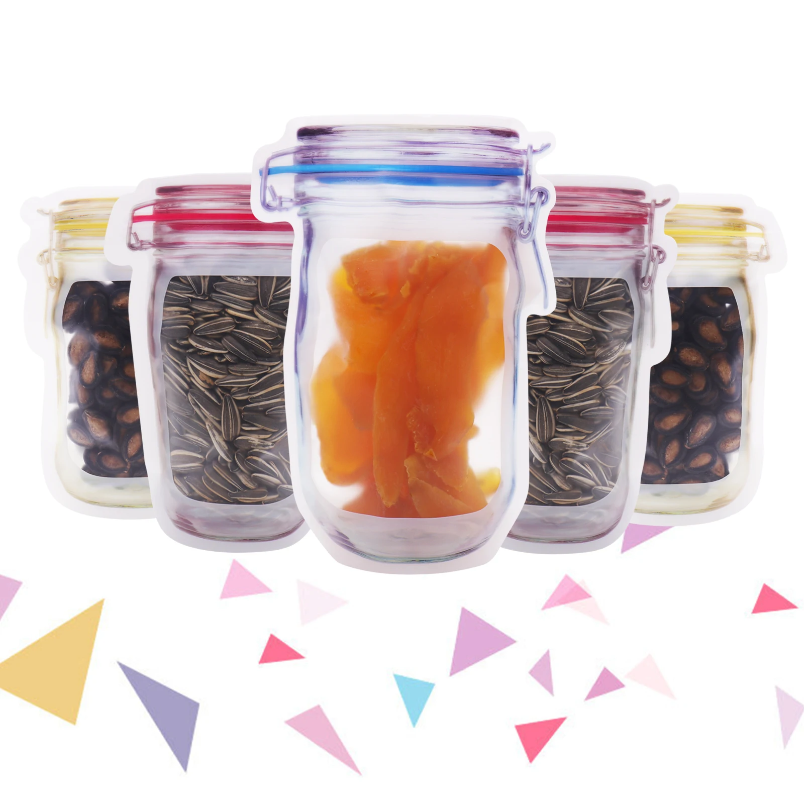 Портативный прозрачный клапан на молнии для сохранения холодильника сумка