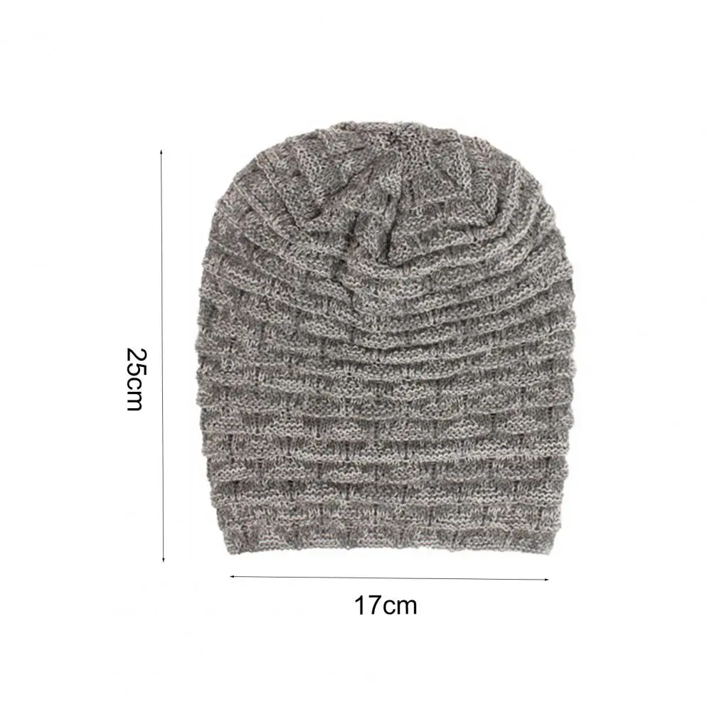 

Autumn Winter Women Warm Knit Baggy Beanie Oversize Winter Hat Solid Color Plush Warm Knitted Baggy Beanie Hat Slouchy Cap 2021