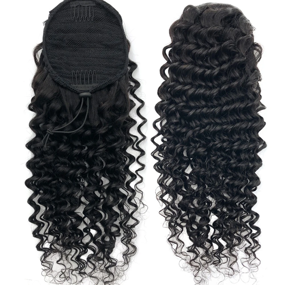 Tinashe Красивые Волнистые накладные человеческие волосы с кулиской хвост для