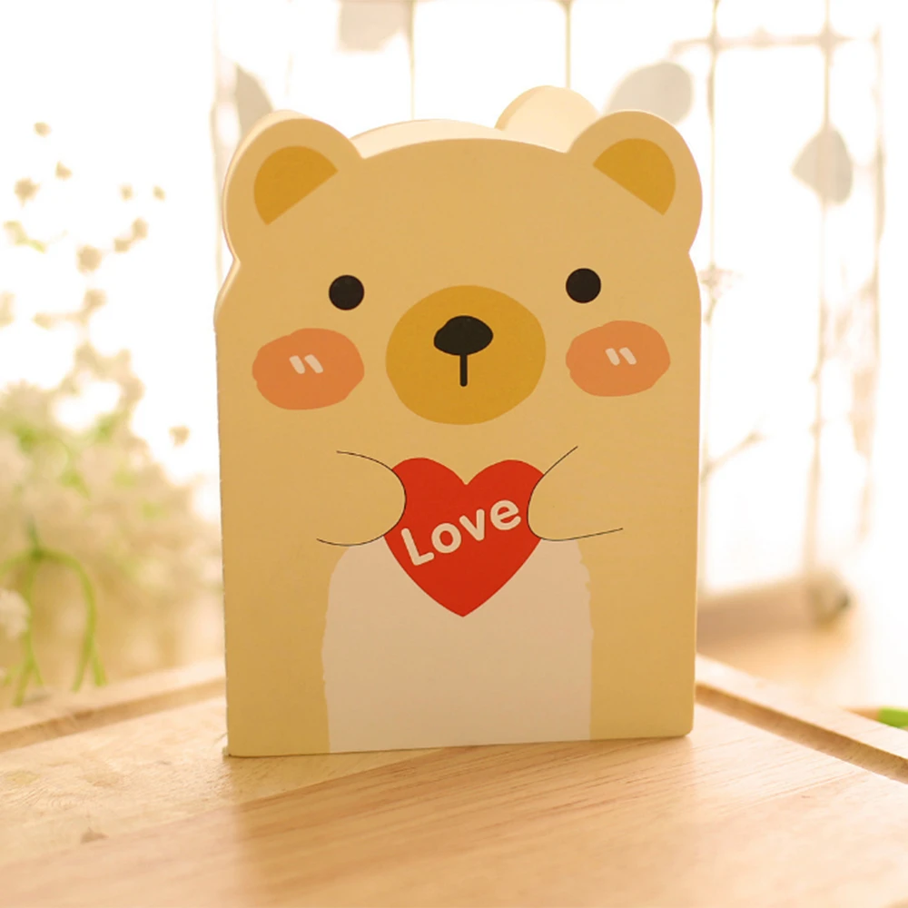 1PC Fashion Mini Cute Animal Cartoon Journal Diary Notebook Vintage Bear Notepad Book Kids School Office Supplies | Канцтовары для
