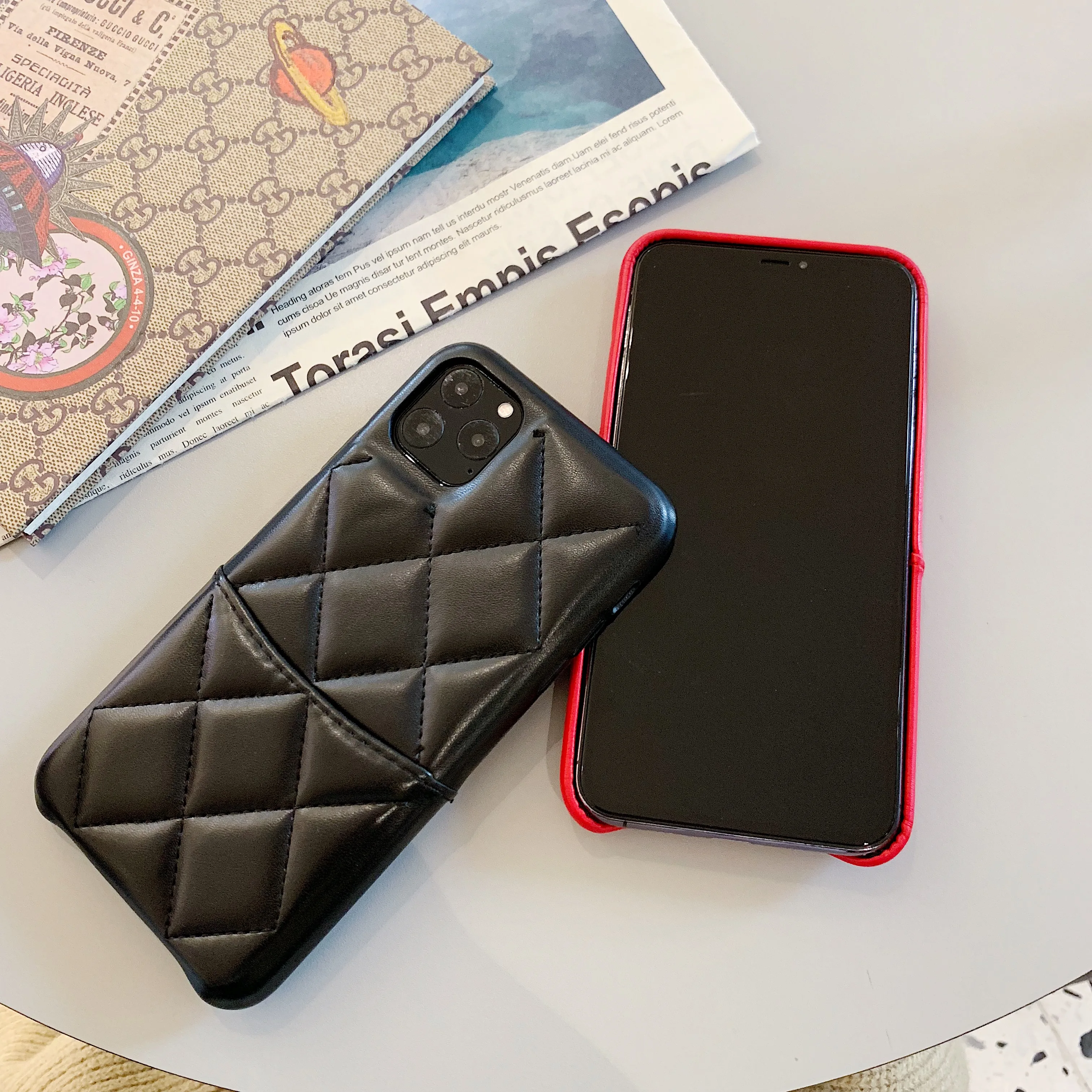 GOOYIYO-Роскошный кожаный чехол для телефона 11 Pro X XR XS Max 8 7 6 6s Plus с тиснением в виде