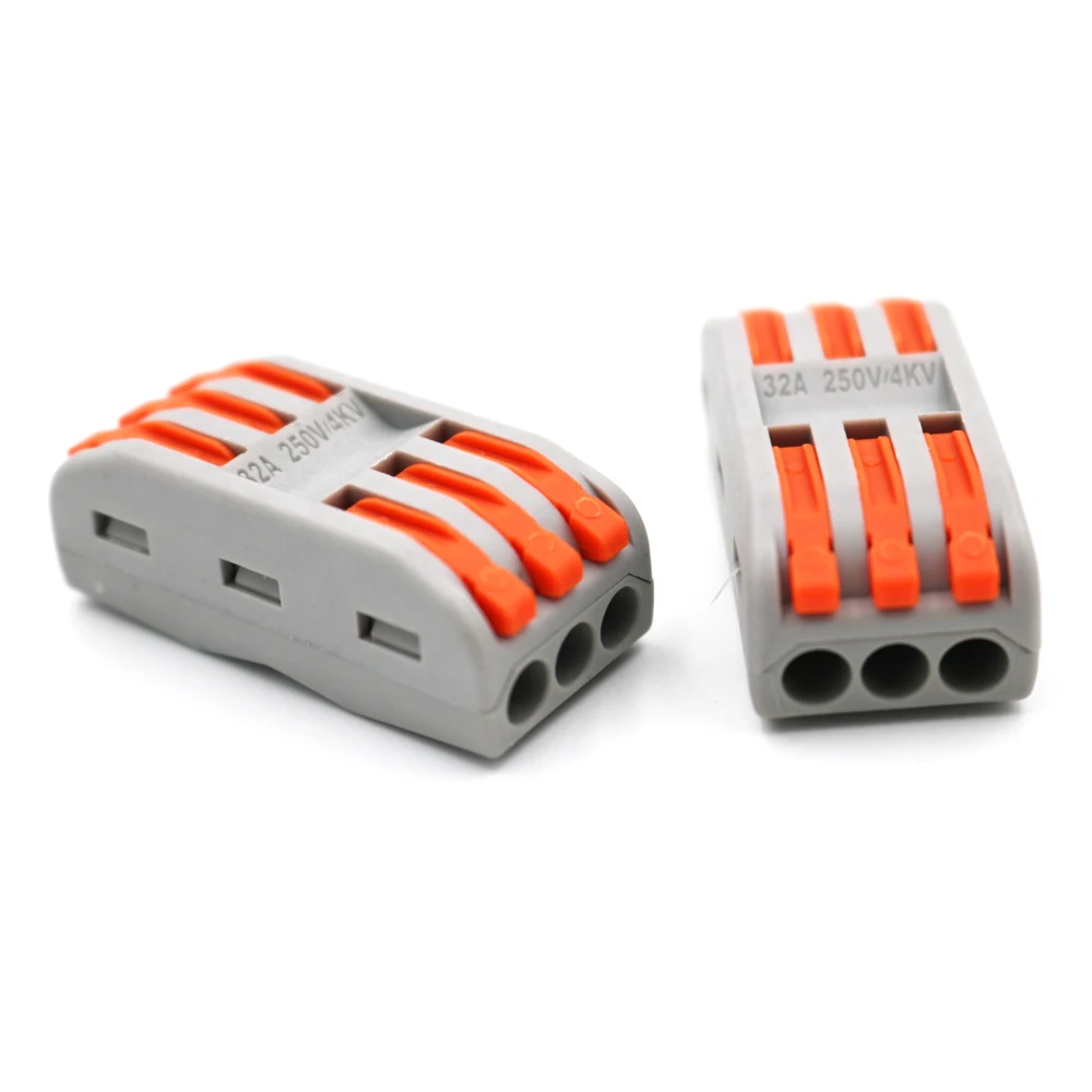 20 шт./кор. PT 3 шпильки польных компактный проводка кабеля разъем универсальный