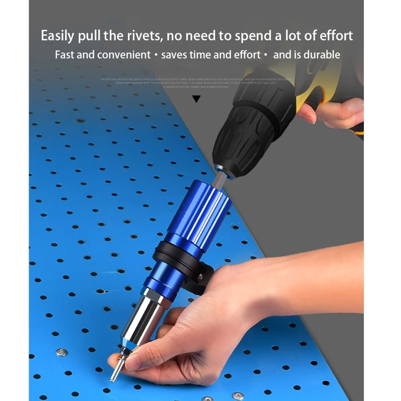 

Upgraded Electric Riveting Twist Drill Adapter Cordless Insert Nut Pull Tool