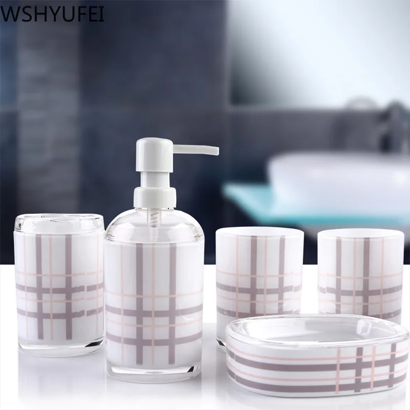 Европейский Набор Для Ванной Акриловый стакан для полоскания рта пластиковый