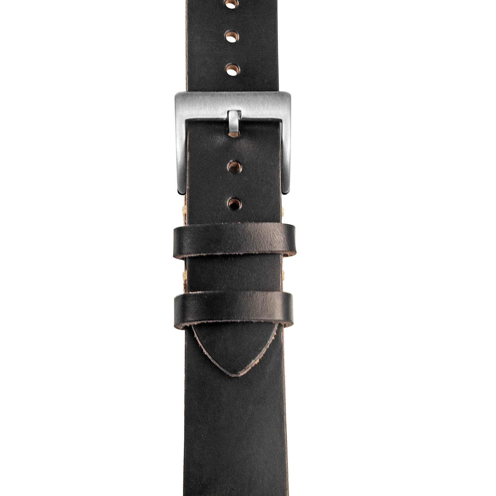 Horween US Chromexcel Leather Watch Bands Black Soft Wrap Handmade Leather Straps 18mm 20mm 22mm