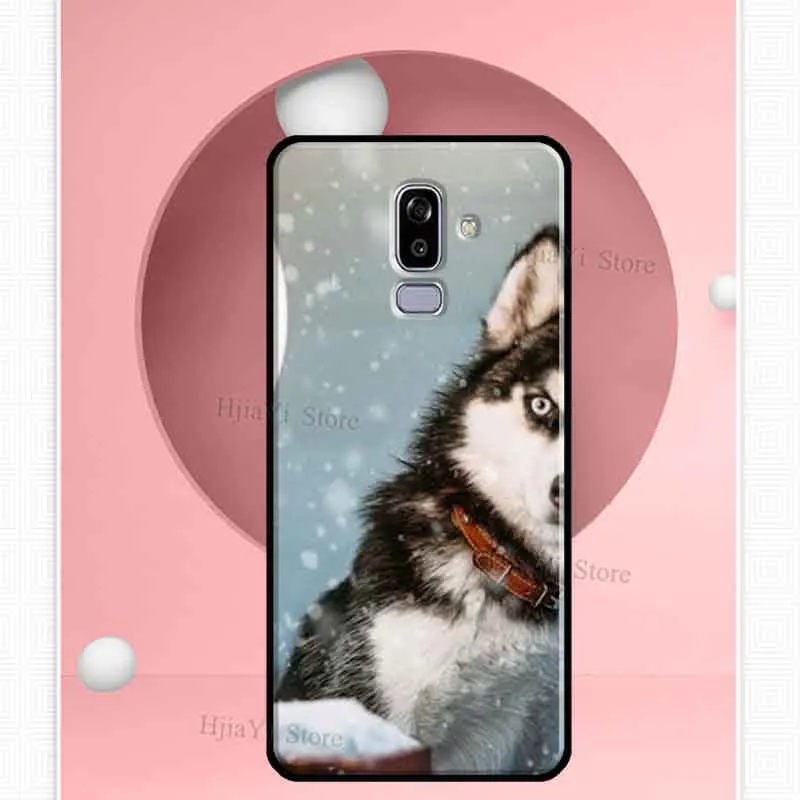 Защитный чехол Animal Husky для Samsung Galaxy J7 J5 J3 2016 A5 A3 2017 A6 A8 J4 J6 Plus J8 A9 2018 из мягкого материала.