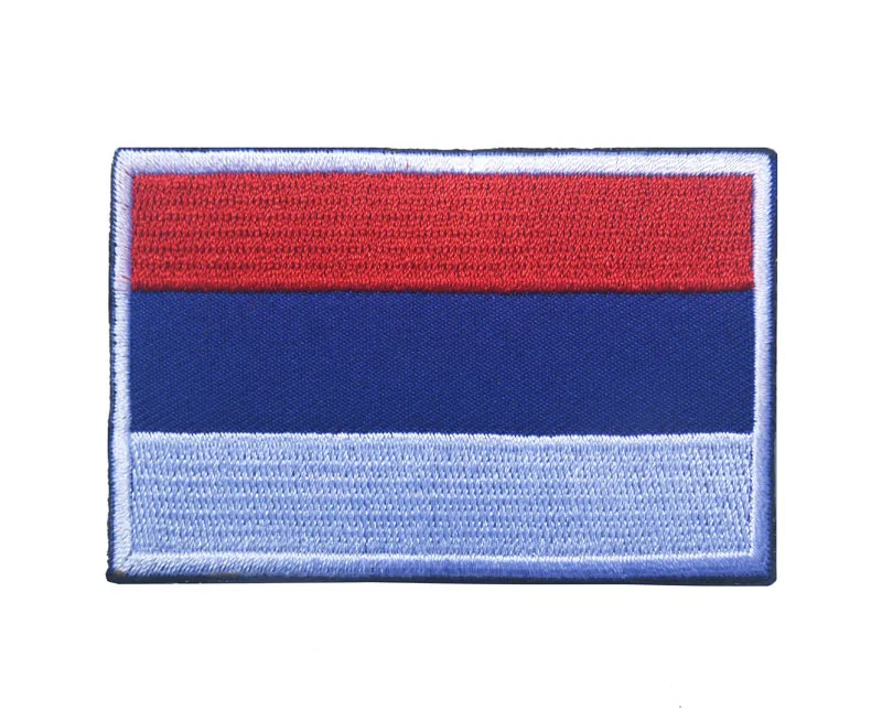 Значок с российским государственным флагом Вышивка Липучка нашивка повязка на