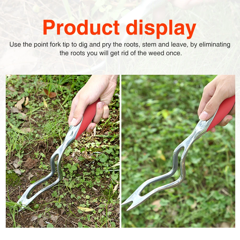 

Weed Puller For Garden Lawn Aluminum Alloy Patio Lightweight Transplant Durable Digging Bonsai Hand Weeder Tool Multifunction