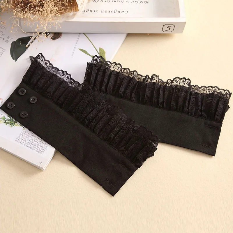 Готические перчатки в стиле ретро накладные рукава съемные кружевные