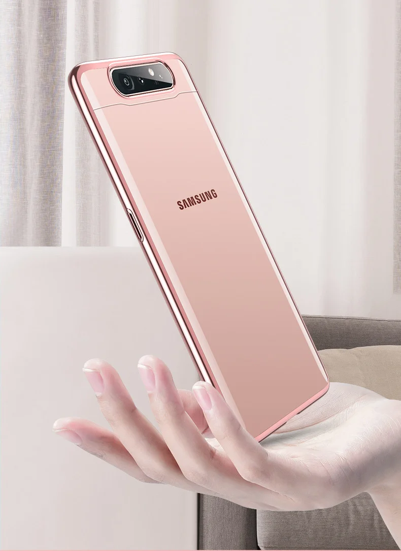 Dành Cho Samsung Galaxy Samsung Galaxy A80 Ốp Lưng Trong Suốt Xi Mạ Cho Galaxy A80 Ốp Lưng Mới Sáng Tạo Màu Chắc Chắn Bảo Vệ Chống Sốc Funda best case for samsung