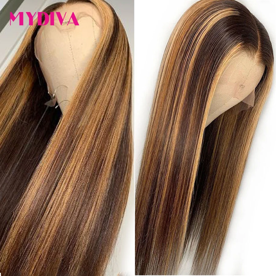 Парик из человеческих волос с глубокой кружевной передней частью 13x6 парики