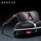 Мужские и женские солнцезащитные очки BARCUR, квадратные поляризационные очки из алюминиево-магниевого сплава, спортивные солнцезащитные очки