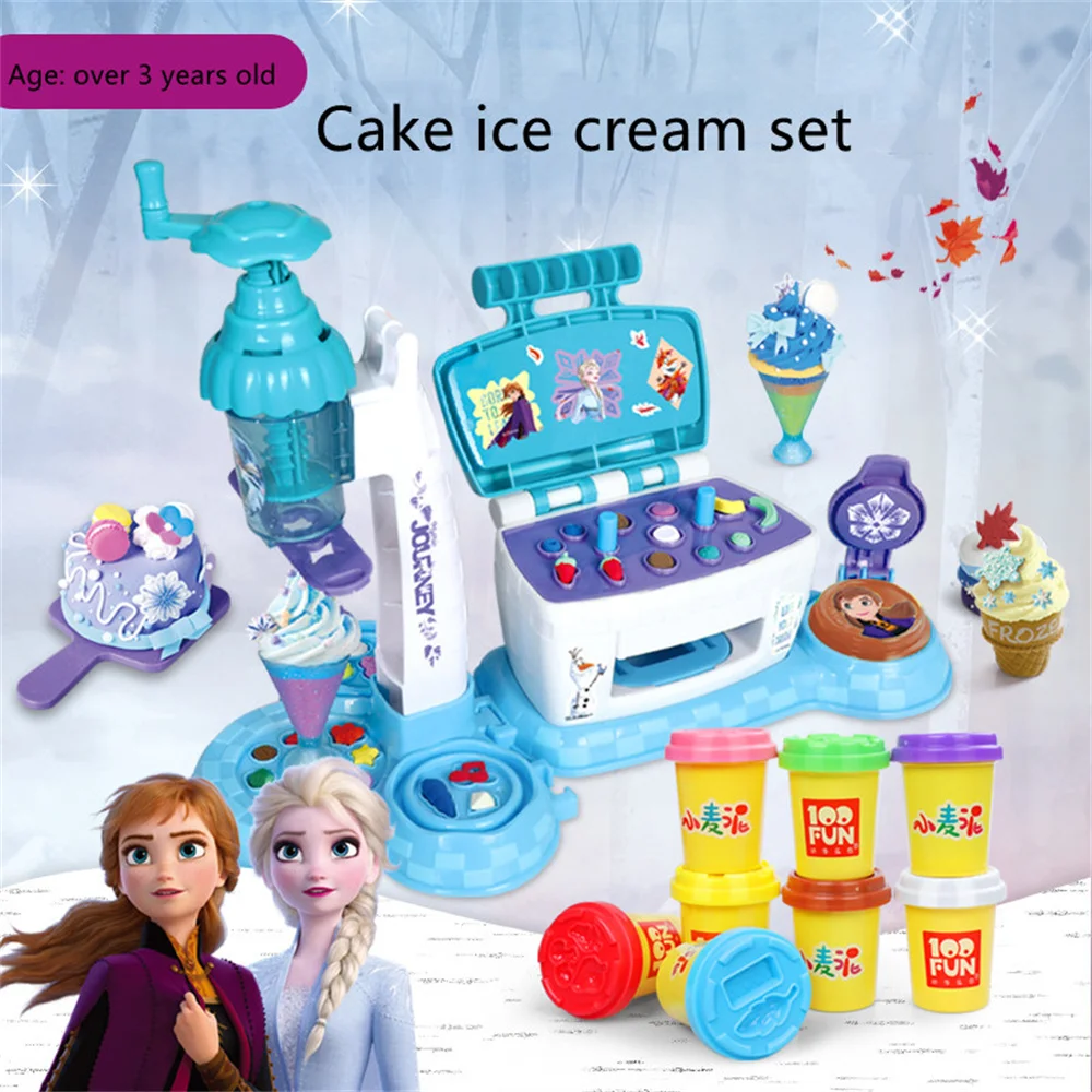 Диснеевские игрушки для торта Frozen2 сделай сам пластилин набор форм машина
