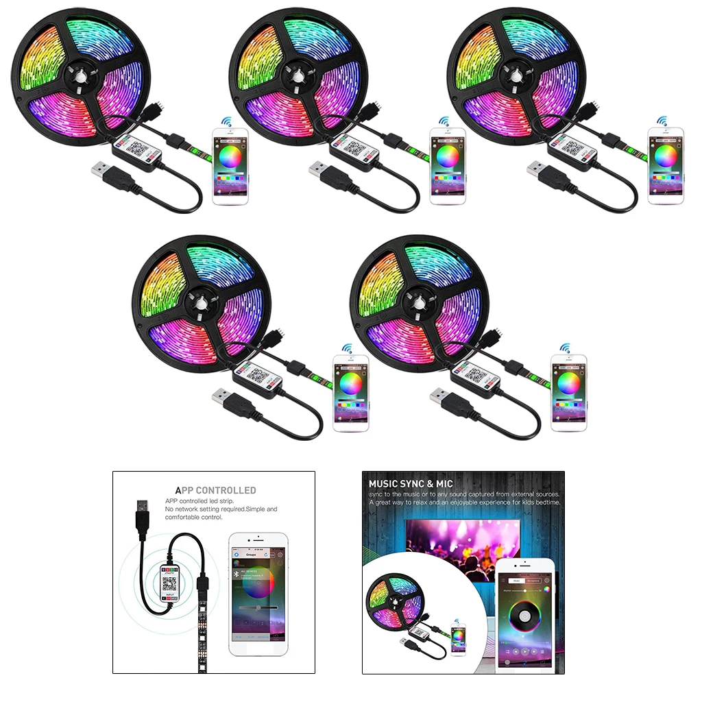 Светодиодная лента 1/2/3/4/5 м RGB USB | Лампы и освещение