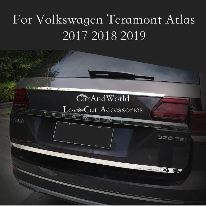 Для Volkswagen VW Teramont Atlas 2017-2020 полоса для крышки багажника из нержавеющей стали