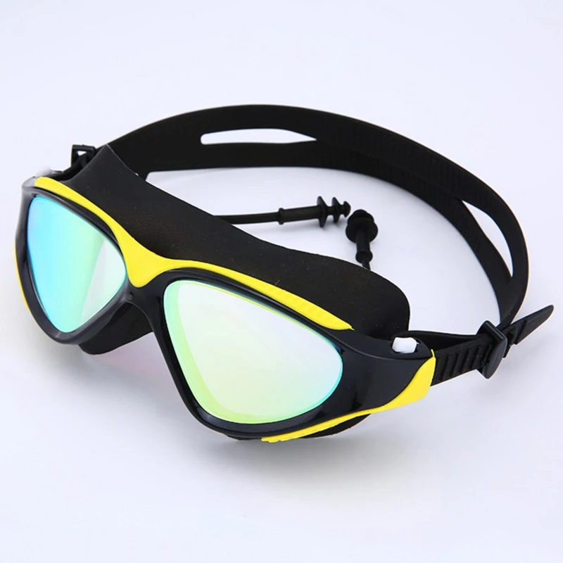 

2021 Professional swimming goggles Adult Waterproof UV Protection Anti fog adjustable Diving Glasses swim glasses