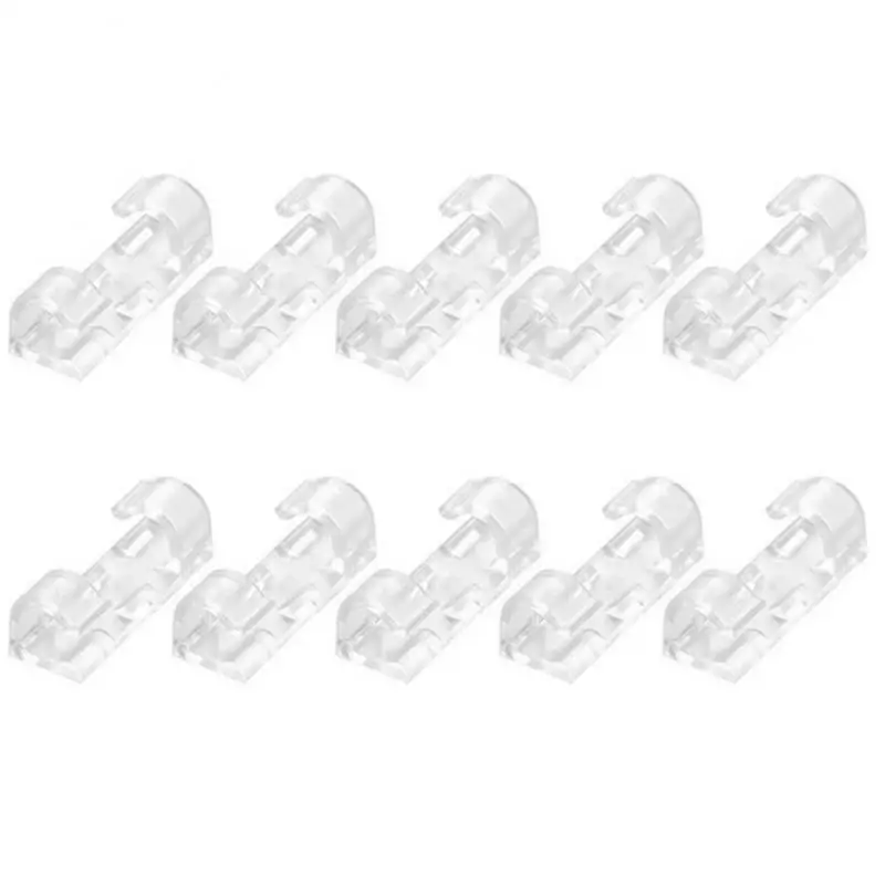 

20Pcs Self Stick Wire Organizer Line Cable Clip Buckle Clips Clamp Table Wall Fixer Fastener Holder Data Telephone Line Manage