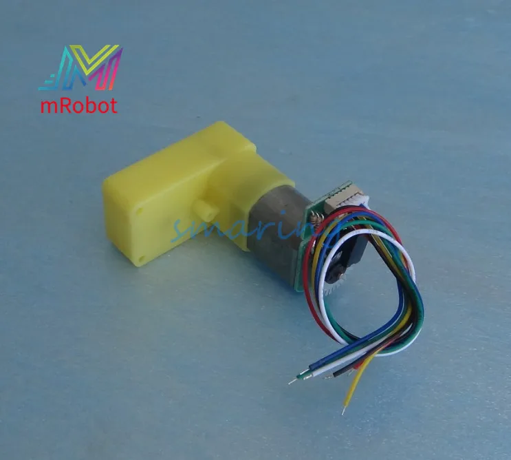 Двигатель TT с АВ фазовым кодировщиком коробка передач изгибом для Arduino