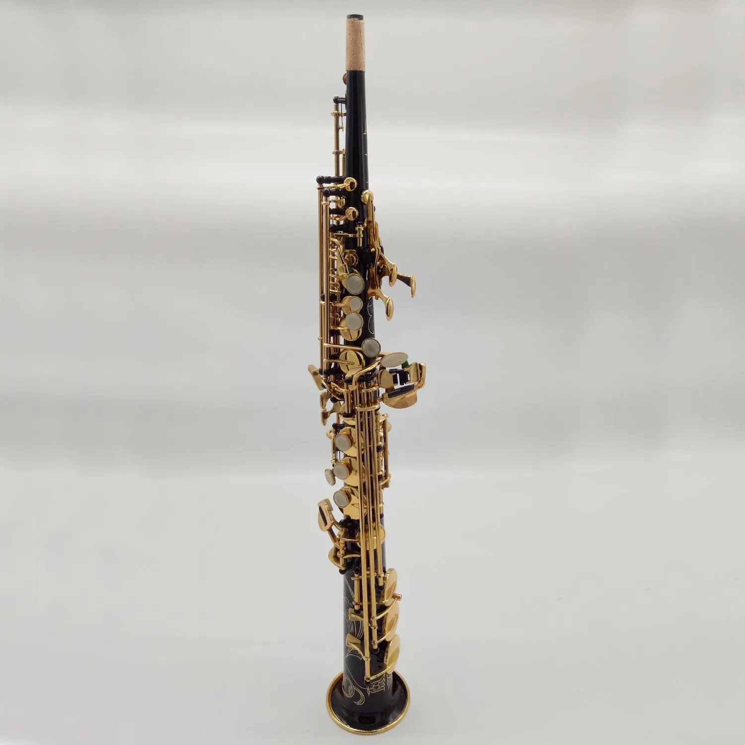 Профессиональный Саксофон сопрано 802, черные лаковые музыкальные инструменты, профессиональный саксофон сопрано 80II