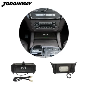qi car wireless charger for mercedes benz x166 gls gle class coupe w166 c292 gl ml phone charger lighter socket power adapter free global shipping