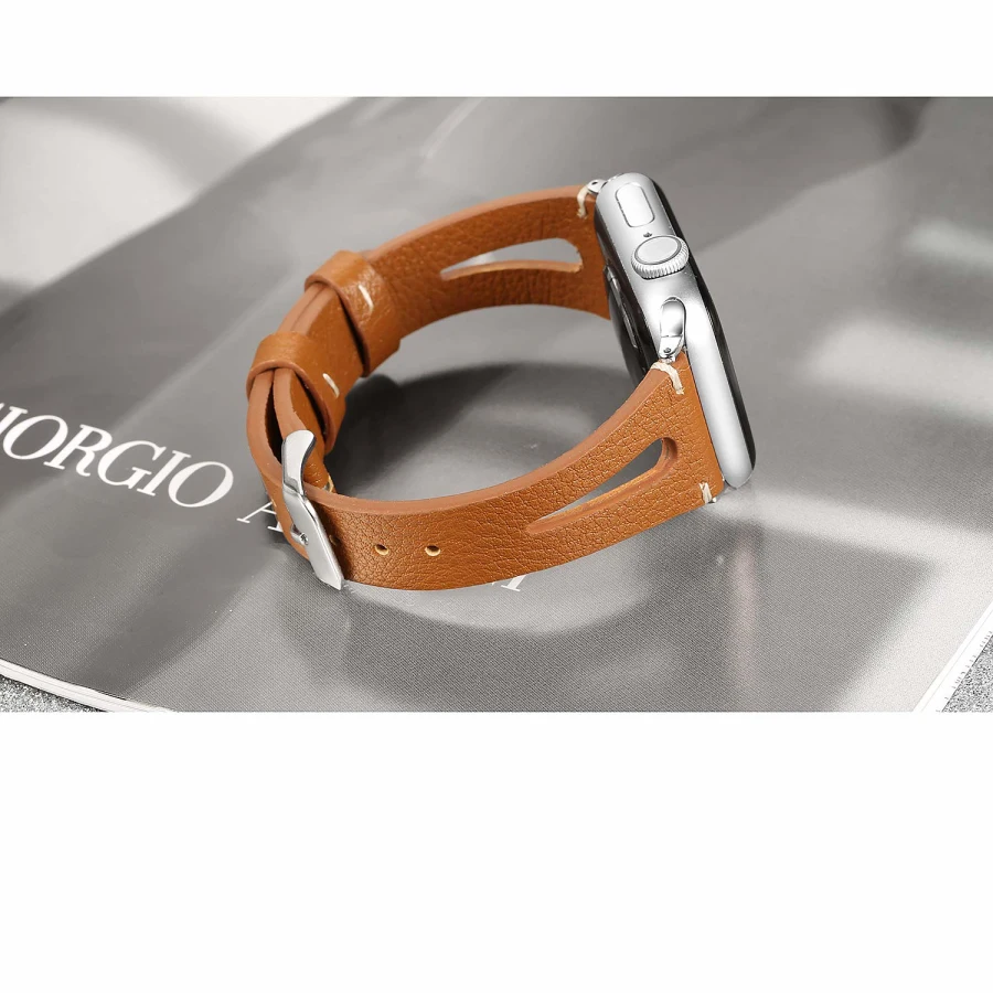 Flower Floral Printed Leather Band For Apple Watch Series 4 3 2 1 Bracelet Strap for iWatch 4 38mm 42mm 40mm 44mm Wrist Belt