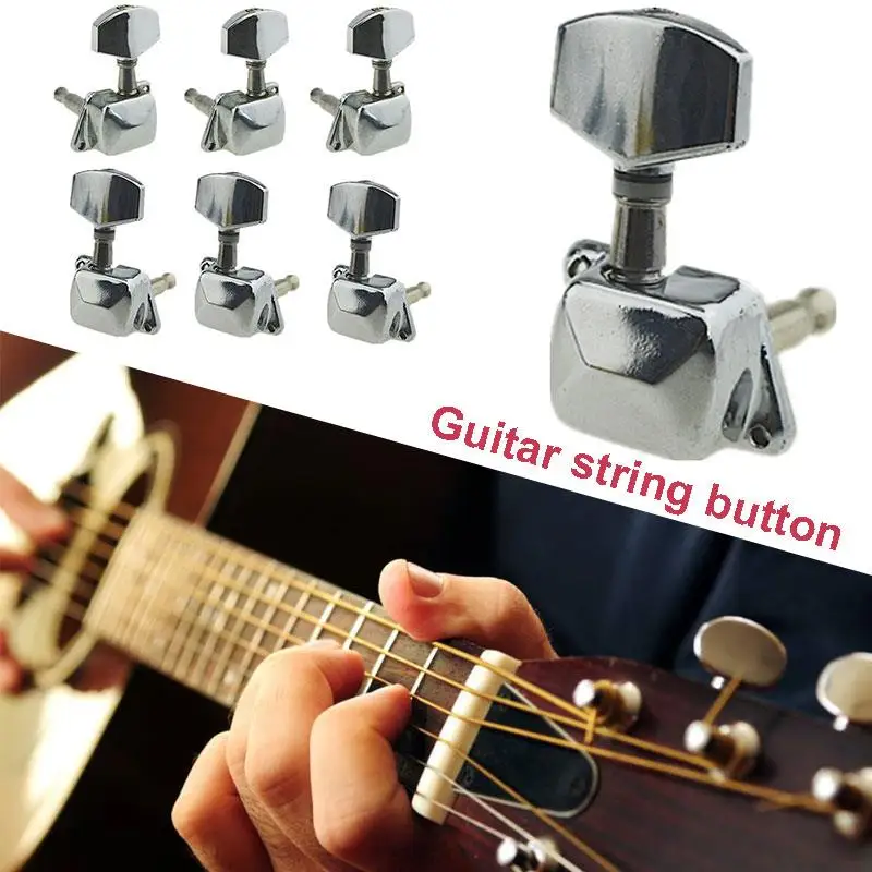 Тюнеры головки станка кнопка для гитары Подарочные полузакрытые металлические