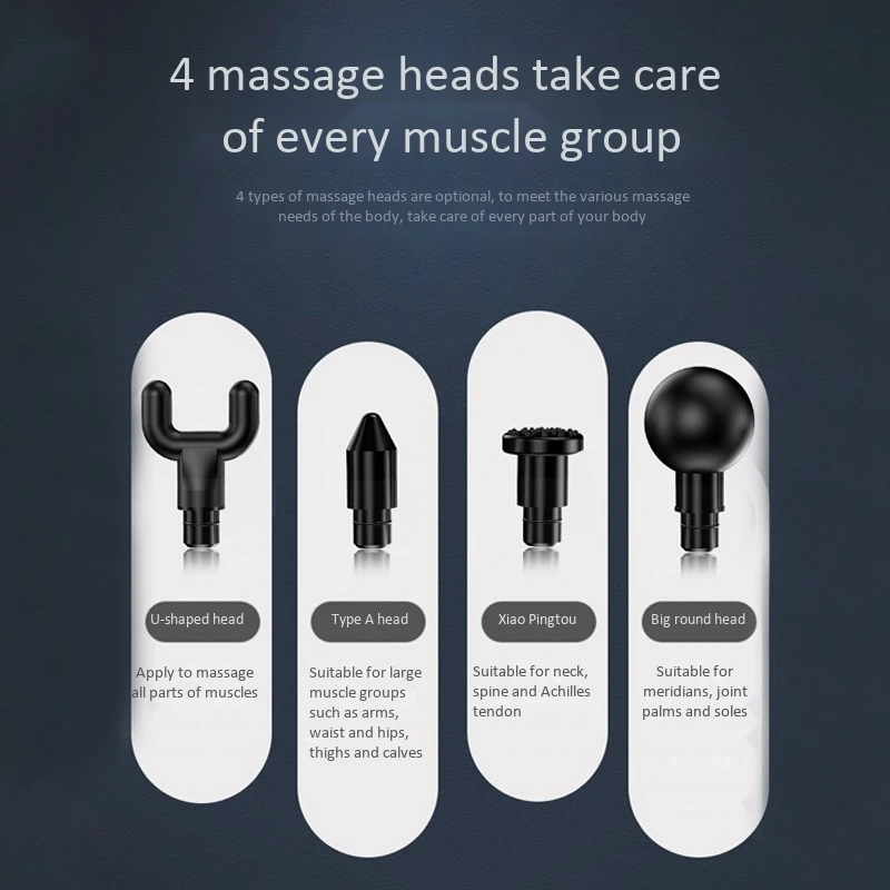 

Household Compact Massager Muscle Impact Deep Electric Fitness Equipment Fascia Relaxer US Plug