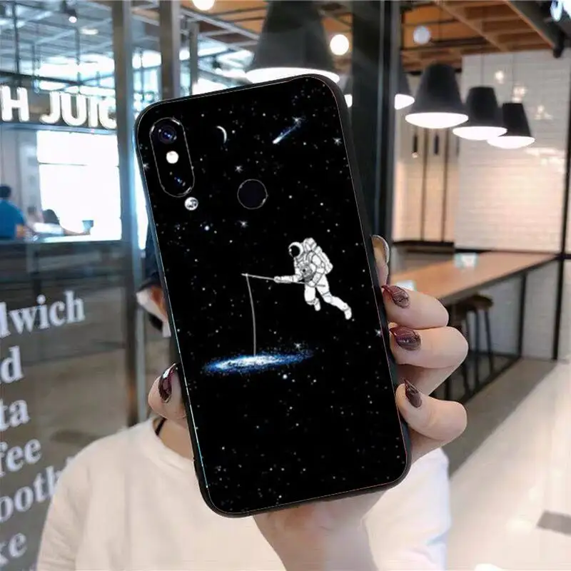 

Moon astronaut space universe Phone Case For Xiaomi Redmi 7 8 9t 9se k20 mi8 max3 lite 9 note 9s 10 pro