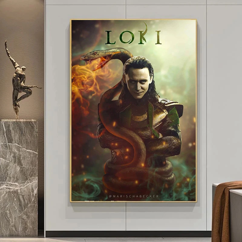 Популярный постер Disney Marvel Loki новинка ТВ сериал драматическая фигурка Картина на