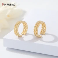 korean fashion 2021 new ear clips for women jewelry high quality copper metal gold plated ear clip earrings wholesale