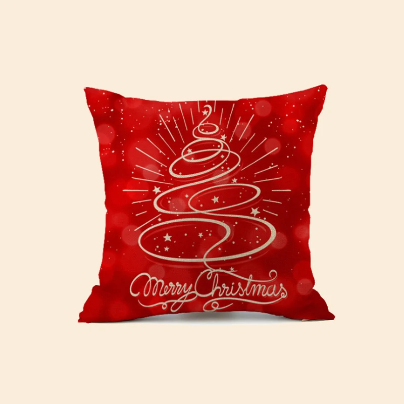 Чехол для подушки Merry Christmas декоративное хлопковое белье наволочка дивана