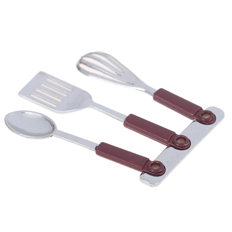 

5Pcs Kitchen Dollhouse Miniature Spoon Shovel Cookware Tools DIY Furniture Accessories Kit Juguetes Miniature Kids Toys