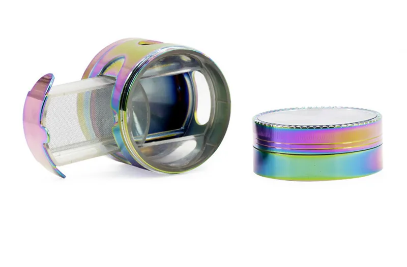 Радуга жернов для трав 63 мм новый большой 4 Слои табачного дыма курение дробилка