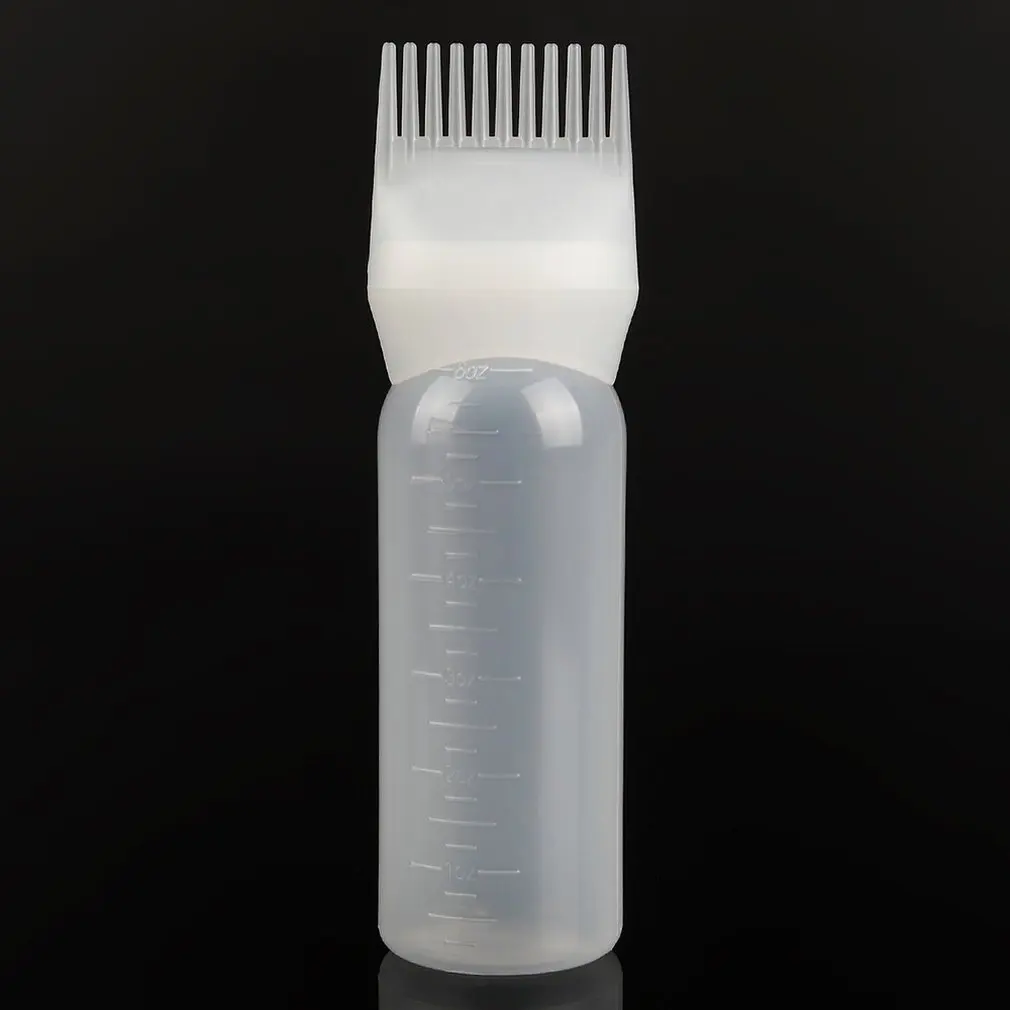 Парикмахерский инструмент со шкалой расческа в бутылке для горячей окрашивания