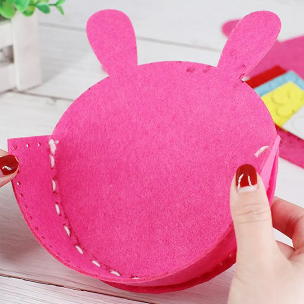 

1pc Kindergarten Handmade DIY Colorful Handmade Bag Early Learning Education Toys Teaching Aids Math Toys Random Color