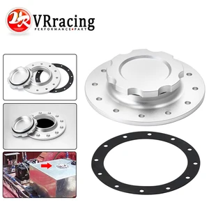 VR RACING-заготовка алюминиевых топливных элементовкрышка резервуара для перенапряжения с 12 болтами с 3 ''I. D. Отверстие для топливных элементов VR-SLFCC-01SL