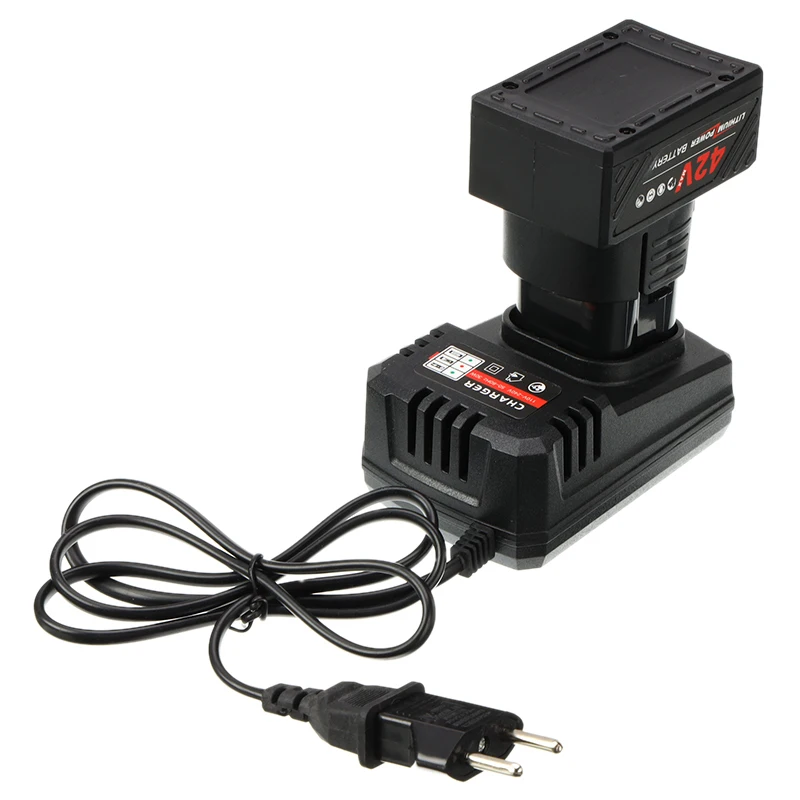 

42V Electric Wrench 3/8" Cordless Ratchet Rechargeable Scaffolding 90N.m Right Angle Wrench Tool With 1/2 Battery Charger Kit