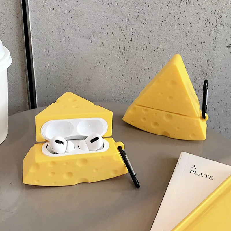 3D чехол для наушников Airpods Pro силиконовый с милым динозавром медведем Apple Air pods 3