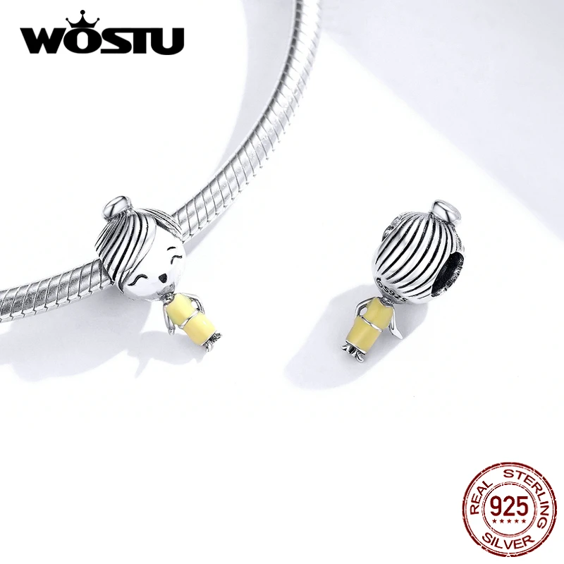 WOSTU Семейные Подвески для мамы и папы из стерлингового серебра 925 пробы бусины