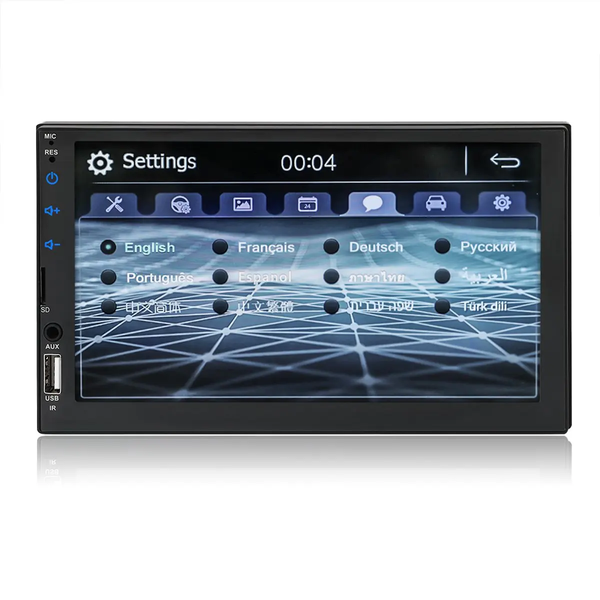 7 дюймовый 2 DIN автомобильный радиоприемник стерео MP5 плеер HD QN8035 1 шт. 1080P для